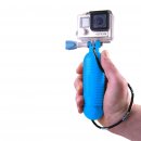 iSHOXS Aqua Handle - Action-Cam Hand-Stativ für ermüdungsfreies Filmen im Wasser - Blau