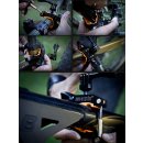 iSHOXS Action-Kamera Fahrrad-Halterung - iSHOXS ProMount (20-40mm Klemmbereich), CNC-gefräster Aluminium GoPro Action-Cam Halter - Schwarz