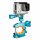 iSHOXS Action-Kamera Fahrrad-Halterung - iSHOXS ProMount (20-40mm Klemmbereich), CNC-gefräster Aluminium GoPro Action-Cam Halter - Blau