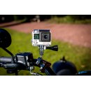 iSHOXS Roll Bar Mount - BullBar 3D (30-34mm Klemmbereich), CNC-gefräste Aluminium Sport- und Actionkamera Halterung - Schwarz