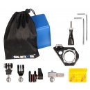 iSHOXS kompakter Roll-Bar Mount - BullBar 34 SLS-X Action (30-34 mm Klemmbereich), CNC-gefräste GoPro Action-Cam Halterung mit neuartigem Swivel Modul