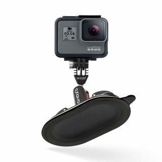 iSHOXS Power Force Cup ProX, Premium Saugnapf aus Aluminium für GoPro und kompatible Action-Cams, schwarz, schwarze Membran