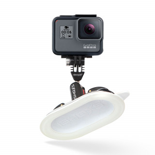 iSHOXS Power Force Cup ProX, Premium Saugnapf aus Aluminium für GoPro und kompatible Action-Cams, schwarz, weiße Membran