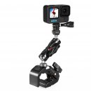 iSHOXS Shark Pro-X - Universal Halterung (28-65 mm Klemmbereich) mit Small Grab Pro 40 für Sport- und Action-Cams - Schwarz